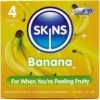 SKINS - PACK DE 4 PRÉSERVATIFS BANANE PREMIUM SKINS - Saveurs