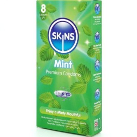 SKINS - PACK DE 8 PRÉSERVATIFS PREMIUM MENTHE SKINS - Saveurs