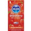 SKINS - PACK DE 8 PRÉSERVATIFS PREMIUM FRAISE SKINS - Saveurs