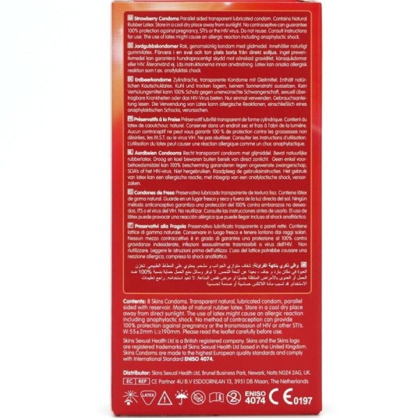 PELES - PACK DE 8 PREMIUM PREMIUM DE MORANGO PELES - Sabores