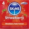 SKINS - PACK DE 4 PRÉSERVATIFS PREMIUM FRAISE SKINS - Saveurs