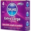 SKINS - PACK DE 4 CONDONES EXTRA GRANDES PREMIUM SKINS