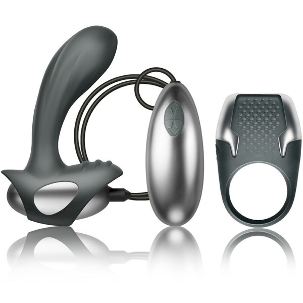 CLIMAXIMUM - KIT EXCITE ANNEAU PÉNITENTIAIRE + MASSEUR DE PROSTATE À FIL CLIMAXIMUM