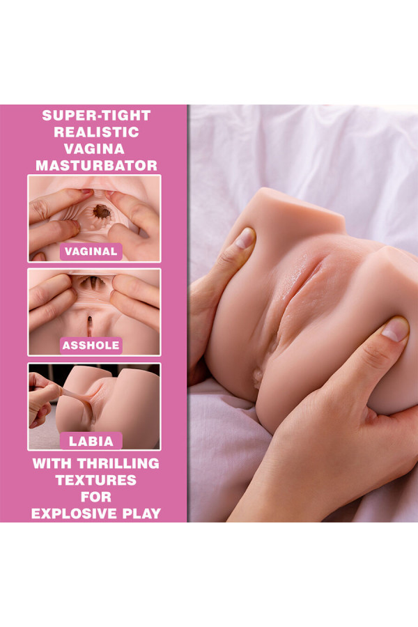 Masturbateur Réaliste Vagin & Anus XISE – Vibrations Intenses, Livraison Discrète