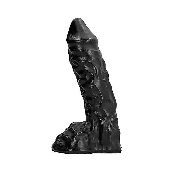 ALL BLACK - 23 CM ALL BLACK DILDO - Penes realistas