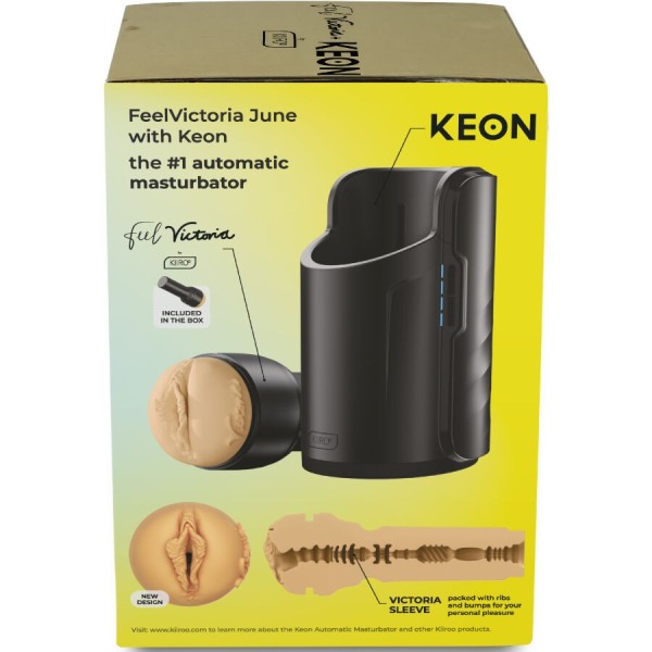 KIIROO - KEON WIFI COMBO VICTORIA June MASTURBADOR AUTOMÁTICO + FEEL STROKER KIIROO