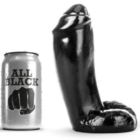 ALL BLACK - DILDO REALÍSTICO 18 CM ALL BLACK - Pênis realistas