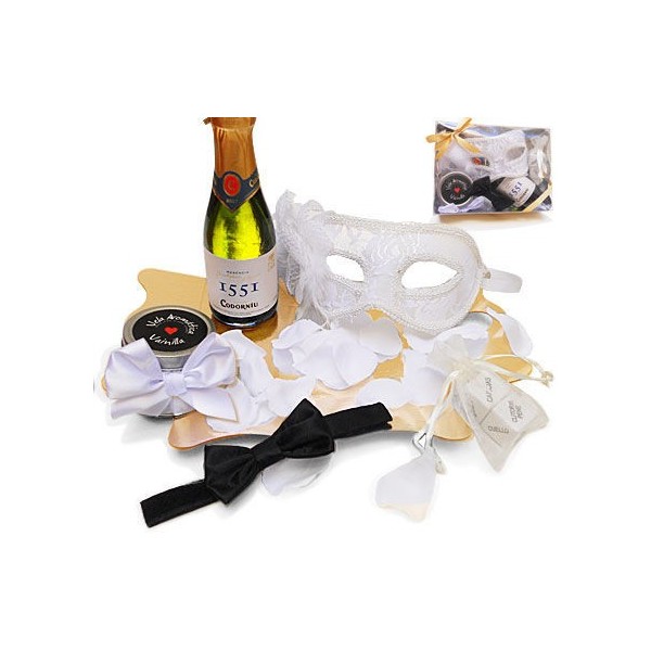 INEDIT - EROTIC KIT MASQUE VÉNITIEN BLANC INEDIT - kit Sex Toys