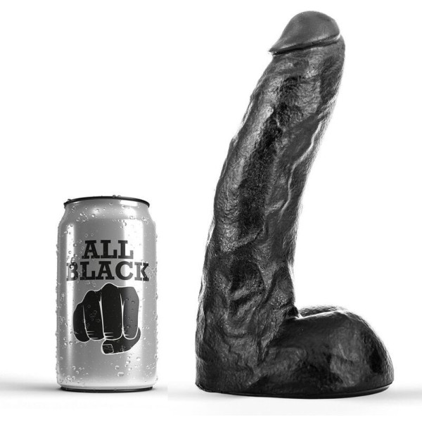 ALL BLACK - DONG 22 CM ALL BLACK - Pênis realistas