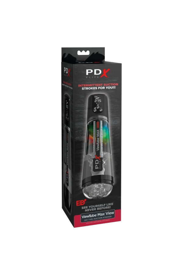 PDX Elite ViewTube: Masturbateur Automatique Transparent - Livraison Discrète