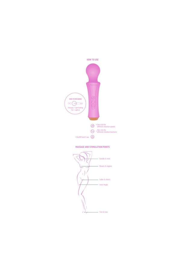 XOCOON Baguette Personnelle Fuchsia - Qualité Premium, Discrétion Assurée