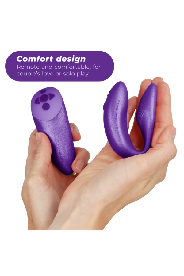 VIBRATEUR CHORUS POUR COUPLES AVEC CONTRÔLE DE SQUEEZE LILAS