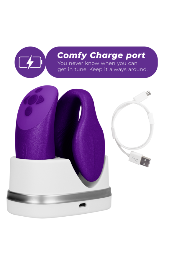VIBRATEUR CHORUS POUR COUPLES AVEC CONTRÔLE DE SQUEEZE LILAS