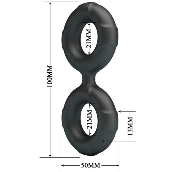 CRAZY BULL - RADWAN DOUBLE BAGUE EN SILICONE MODÈLE 19 CRAZY BULL