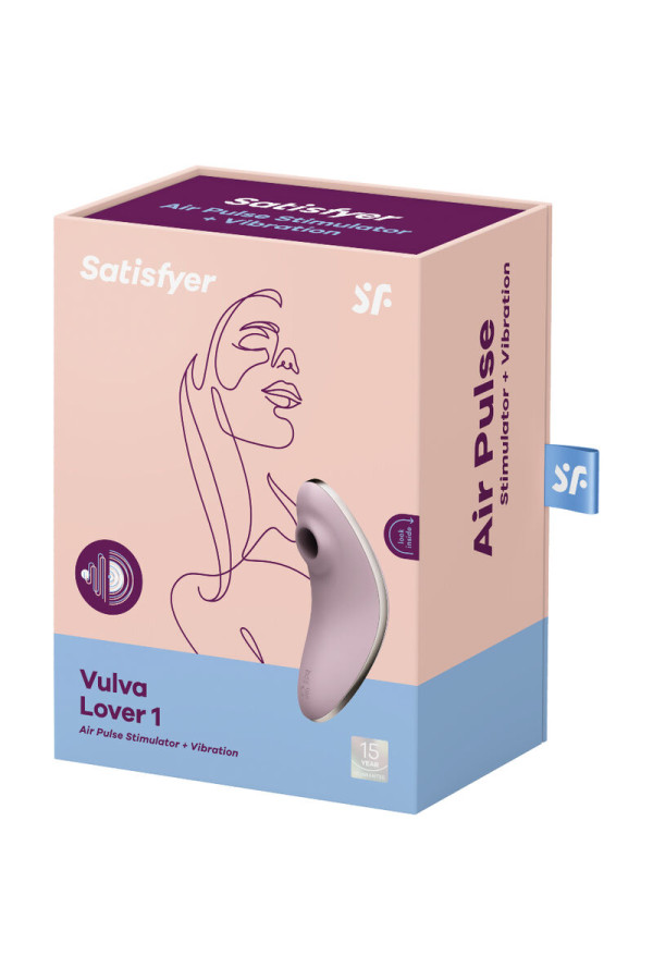 Satisfyer Vulva Lover 1: Vibrateur Air Pulse Violet - Livraison Discrète
