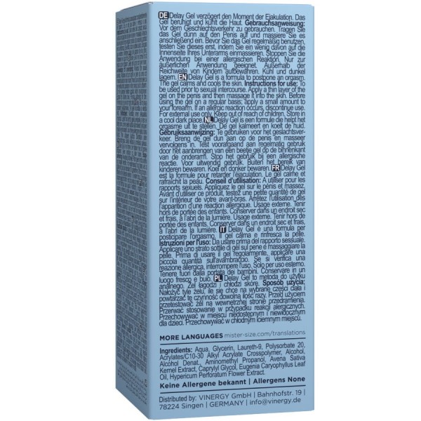 MISTER SIZE - GEL RETARDATEUR 50 ML MISTER SIZE - Retardants