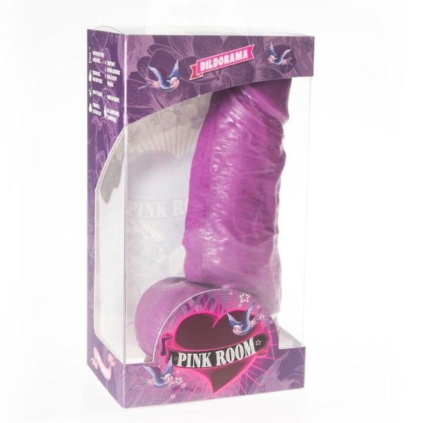 PINK ROOM - GODE RÉALISTE DAYAN VIOLET 17 CM PINK ROOM