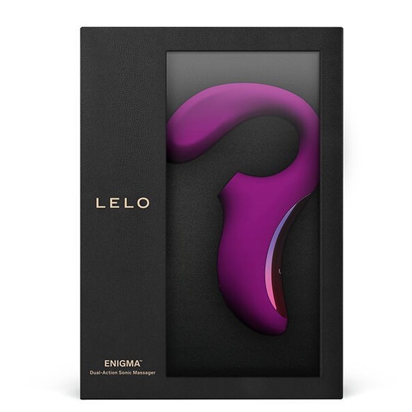 LELO - ENIGMA MASAJEADOR DOBLE SUCCIÓN ESTIMULACIÓN ROSA PROFUNDO