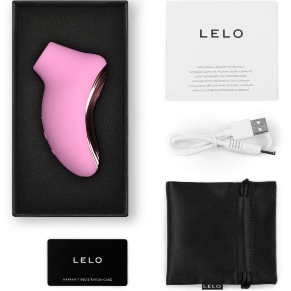 LELO - MASSEUR DE CLITORIS SONIQUE DE VOYAGE SONA 2 ROSE LELO