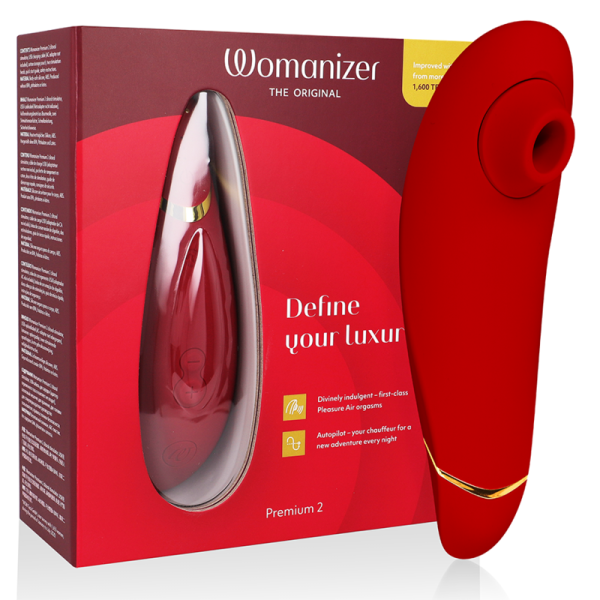WOMANIZER - STIMULATEUR CLITORAL PREMIUM 2 BORDEAUX WOMANIZER