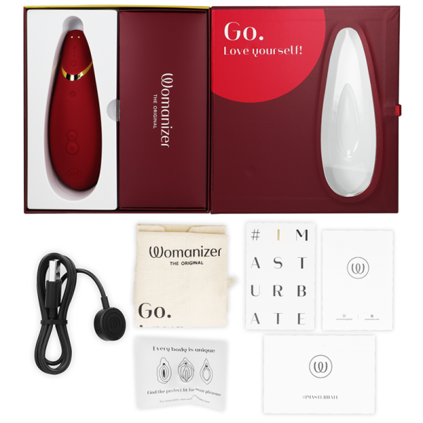 WOMANIZER - STIMULATEUR CLITORAL PREMIUM 2 BORDEAUX WOMANIZER