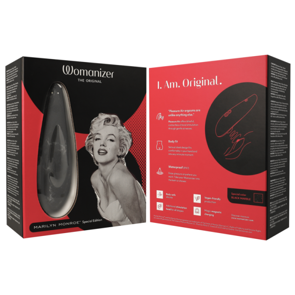 WOMANIZER - MARILYN MONROE CLASSIC 2 STIMULATEUR CLITORAL MARBRE NOIR WOMANIZER