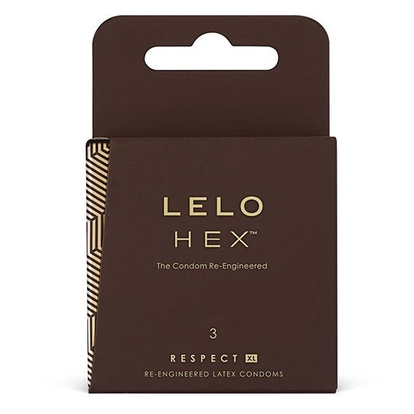 LELO HEX CONDOMS RESPECT XL 3 PACK LELO - Toutes les tailles