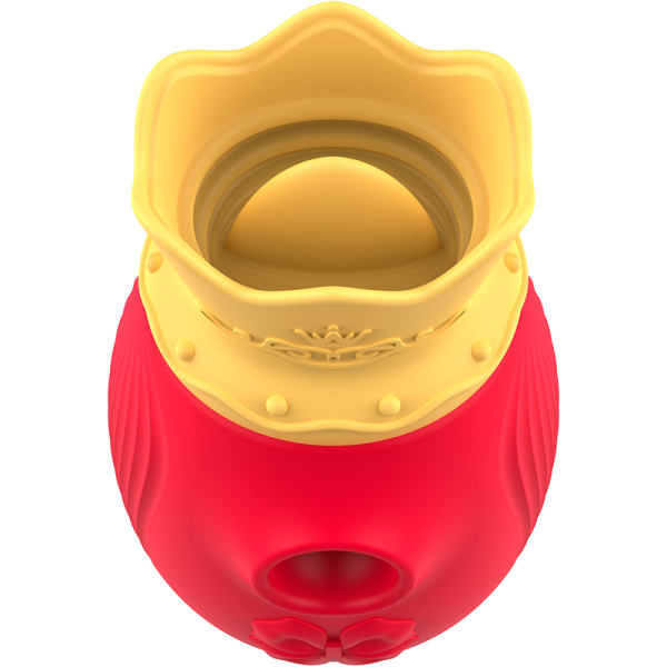 INTENSE - STIMULATEUR CLITORIS 10 MODES D'ONDES DE STIMULATION ET DE LÉCHAGE - ROUGE INTENSE FUN