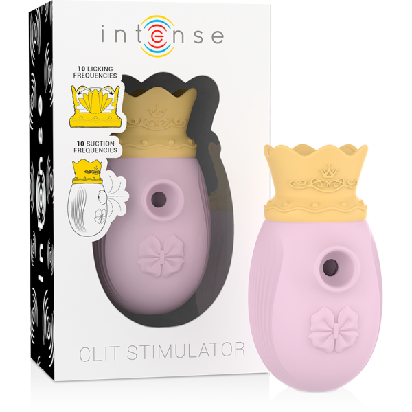 INTENSE - STIMULATEUR CLITORIS 10 MODES D'ONDES STIMULANTES ET DE LÉCHAGE - ROSE INTENSE FUN