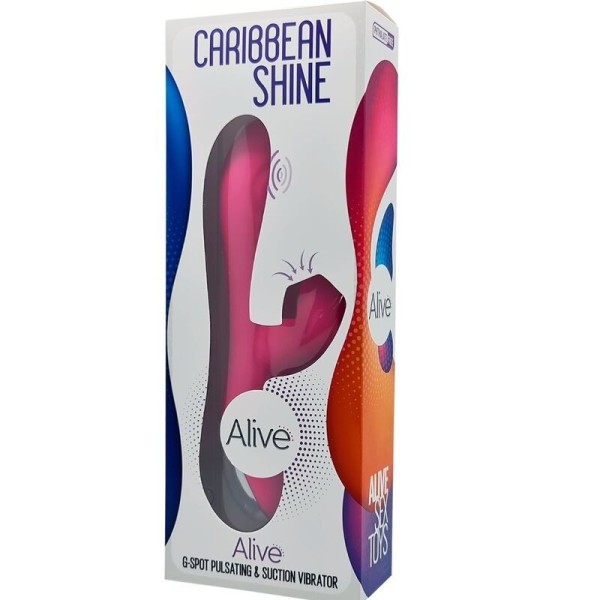 ALIVE - VIBRATEUR CARIBBEAN SHINE & ONDES STIMULANTES FUCHSIA ALIVE