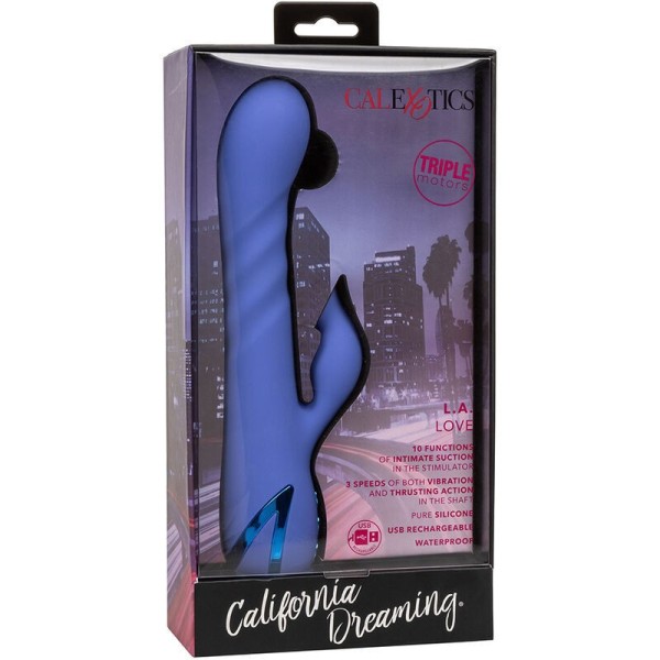 CALEXOTICS - LA LOVE VIBRATEUR & ONDES STIMULANTES BLEUES PAR CALIFORNIA DREAMING CALEXOTICS