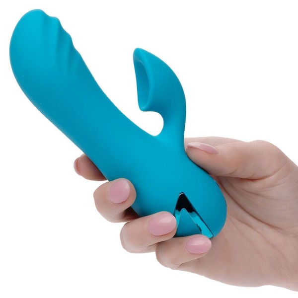 CALEXOTICS - SUNSET BEACH SEDUCER VIBRATEUR & STIMULATEUR 10 FONCTIONS BLEU CALEXOTICS