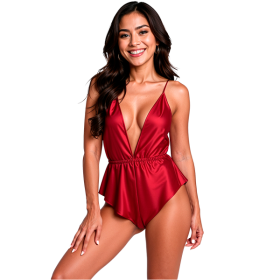 PASSION - SENSIE BODY BOURGOGNE S/M PASSION WOMAN TEDDIES - Bodys
