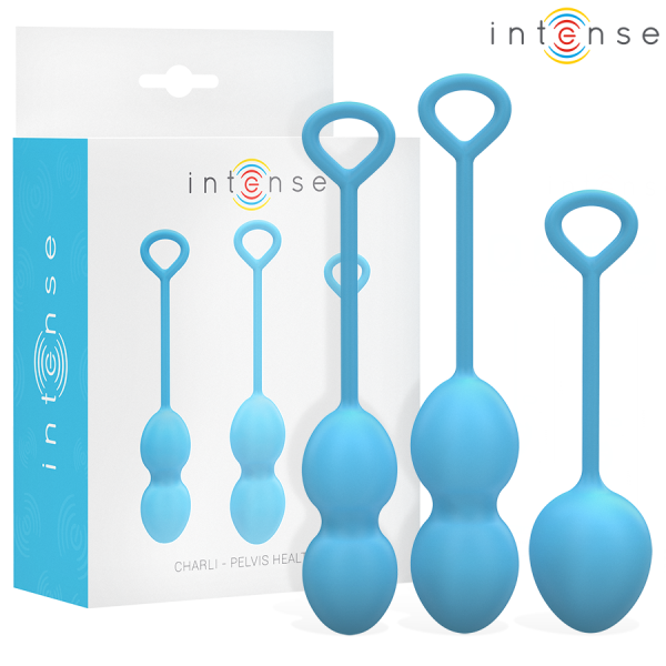 INTENSO - KIT DE BOLA CHARLI KEGEL AZUL INTENSO SALUD Y DIVERSIÓN