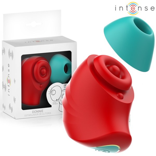 INTENSE - DONNIE STIMULATEUR CLITORIDIEN ROUGE/VERT INTENSE FUN