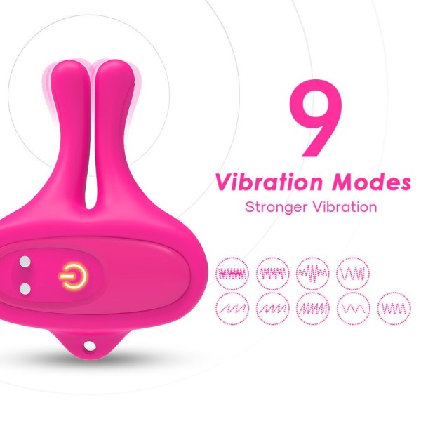 ARMONY - PINCES À TÉTONS MAGNÉTIQUES VIBRATOIRES EN FORME DE LAPIN ROSE ARMONY STIMULATORS