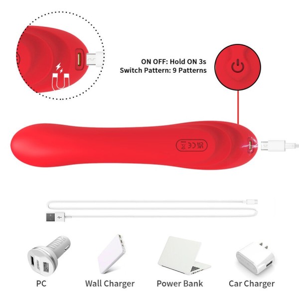 ARMONY - VIBRADOR DE LENGUA OSCILANTE ROJO ARMONY VIBRATORS