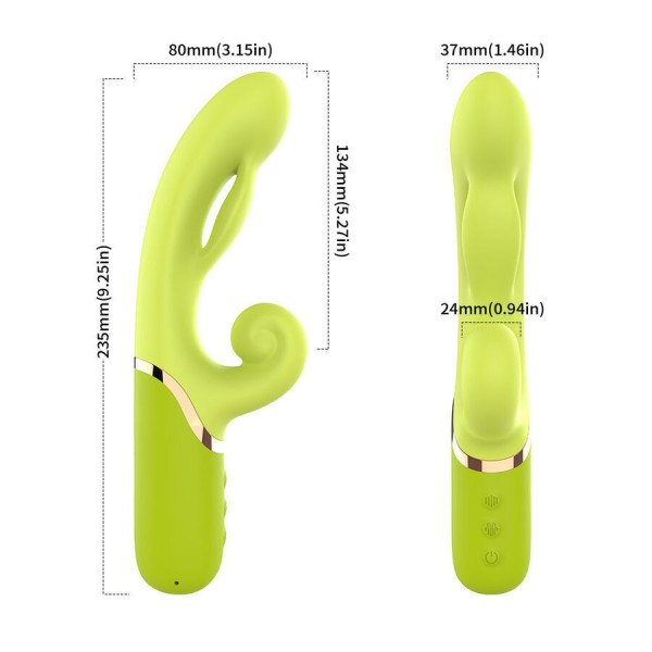 ARMONY - INFLABLE POINT A STIMULATEUR VIBRATEUR VERT ARMONY VIBRATORS