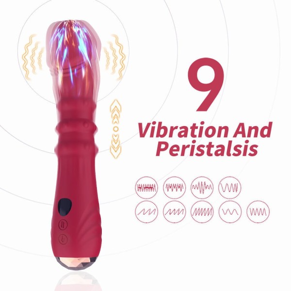 ARMONY - VIBRADOR DE PONTO TERMO-AJUSTÁVEL VERMELHO DILDO VIBRADORES ARMONY