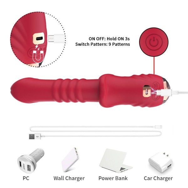 ARMONY - POINT A DILDO VIBRATEUR STIMULANT ROUGE ARMONY VIBRATORS