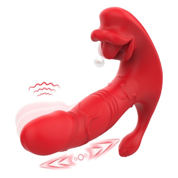 ARMONY - VIBRATEUR ANAL CULOTTE STIMULATEUR POINT C ET G TÉLÉCOMMANDE ROUGE ARMONY WEARABLES