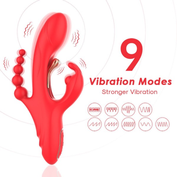 ARMONY - STIMULATEUR DE POINT G ET DE CLITORIS VIBRATEUR ROUGE ARMONY VIBRATORS