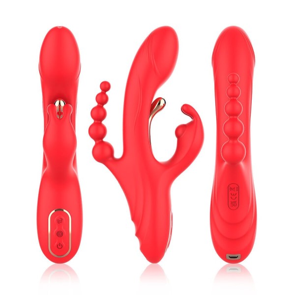 ARMONY - ESTIMULADOR DE PONTO G E CLITÓRIS VIBRADOR VERMELHO VIBRADORES ARMONY