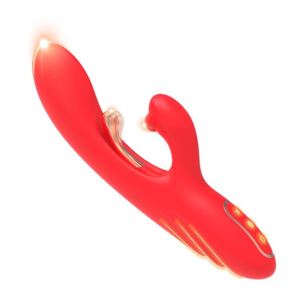 ARMONY - VIBRADOR ESTIMULADOR DE PONTO G E CLITÓRIS COM LÍNGUA OSCILANTE VERMELHA VIBRADORES ARMONY
