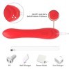 ARMONY - VIBRATEUR STIMULATEUR POINT G ET CLITORIS AVEC LANGUE OSCILLANTE ROUGE ARMONY VIBRATORS