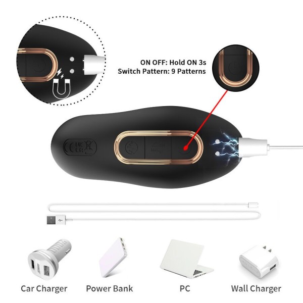 ARMONY - VIBRATEUR DE PROSTATE ANAL AVEC TÉLÉCOMMANDE NOIR ARMONY ANAL