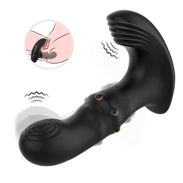 ARMONY - VIBRADOR DE PRÓSTATA ANAL CON MANDO A DISTANCIA NEGRO AR