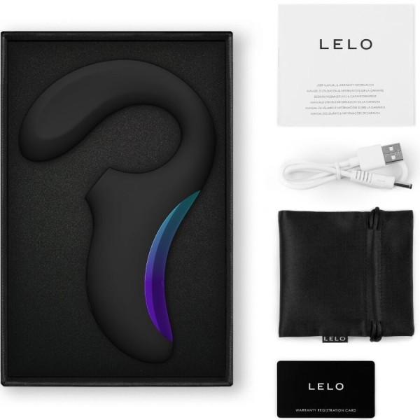 LELO - MASAJEADOR TRIPLE CON VIBRACIÓN ENIGMA WAVE NEGRO LELO