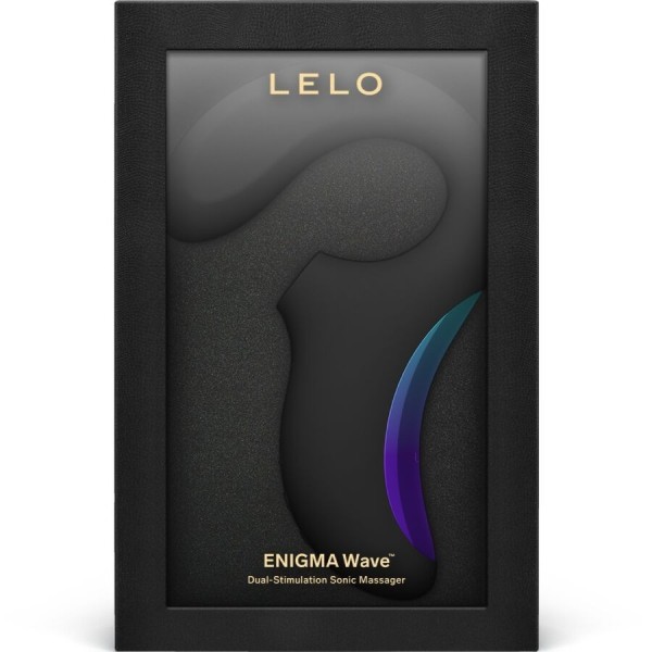 LELO - MASAJEADOR TRIPLE CON VIBRACIÓN ENIGMA WAVE NEGRO LELO