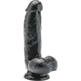 GET REAL - DILDO DE 12 CM CON BOLAS NEGRAS GET REAL - Penes reali